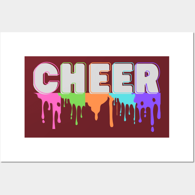 Cheer melting Wall Art by Sport-tees by Marino's